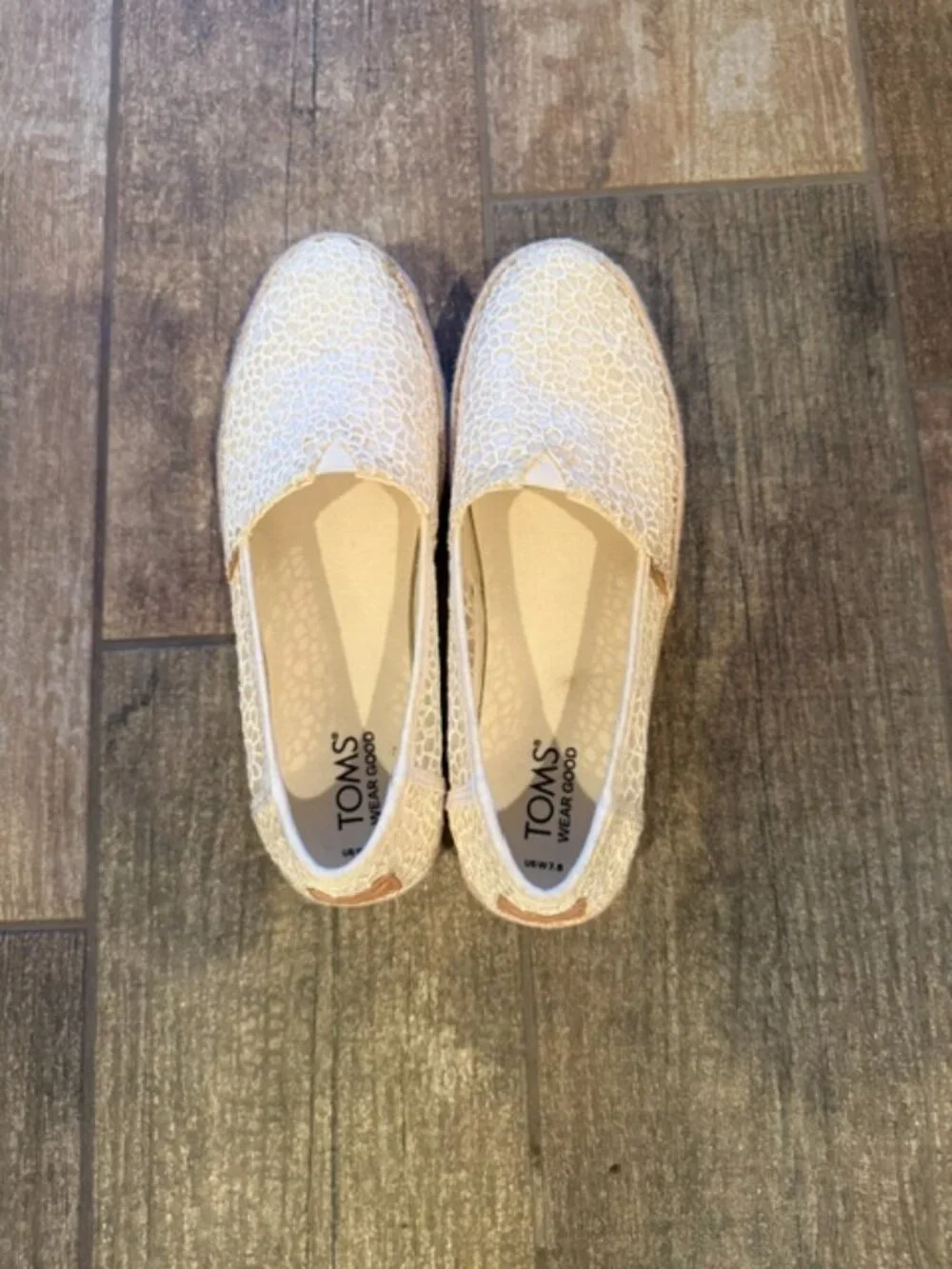 Toms white espadrilles